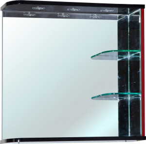 Зеркало Bellezza Рио 70 R красное с черным