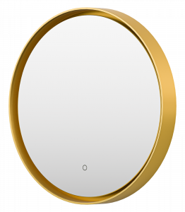 Зеркало Brevita Pluto 60 круглое сенсор золото