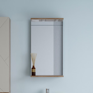 Зеркало Бриклаер Кристалл 40 дуб крафт табачный