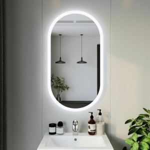 Зеркало Бриклаер Вега 55 овал сенсор на зеркале бесконтактный