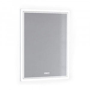 Зеркало Jorno Glass 60 с подсветкой и часами