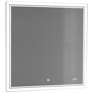 Зеркало Jorno Slide 80 с подсветкой и часами