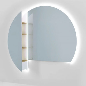 Зеркало Jorno Solis 140 с подсветкой и полкой