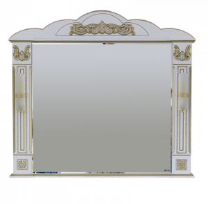 Зеркало Misty Барокко 120 белая патина