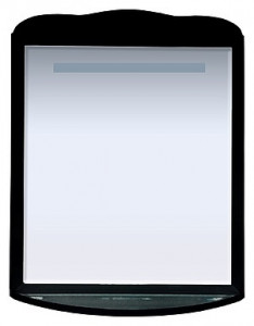 Зеркало Misty Дайна 85 черное, с подсветкой
