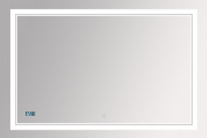 Зеркало Misty Неон 2 120 LED, с часами, сенсор на зеркале