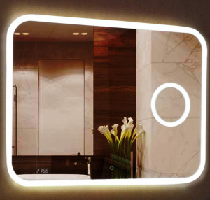 Зеркало Misty Стайл 80 с увеличительным зеркалом и часами