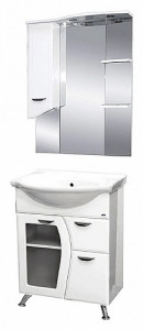 Мебель для ванной Мисти Дрея 65 с 1-им ящ. стекло