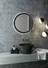 Зеркало с подсветкой Art & Max Napoli 60 круглое чёрный — рис. 3