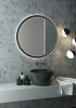 Зеркало с подсветкой Art & Max Napoli 80 круглое черный — рис. 3