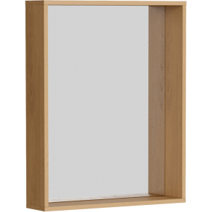 Зеркало Аqwella Basic 75 в раме дуб золотой