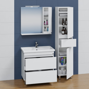 Мебель для ванной СаНта Марс 80 2 ящика напольная