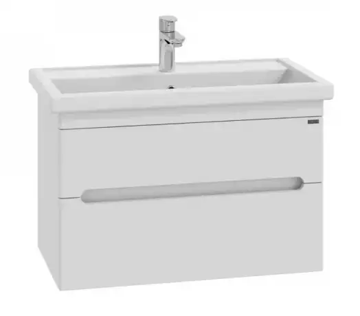 Тумба с раковиной СаНта Лондон 80 2 ящика подвесная