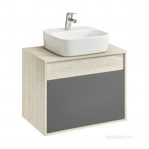 Тумба под раковину Aquaton Лофт Урбан 65 серый графит\дуб орегон