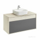 Тумба под раковину Aquaton Лофт Урбан 100 серый графит\дуб орегон — рис. 1