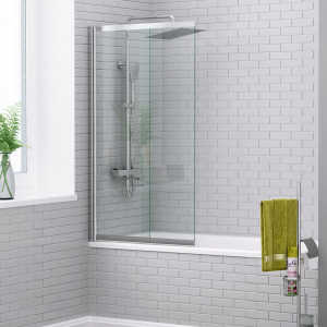 Стеклянная шторка на ванну WasserKraft Main 80х140 41S02-80 хром