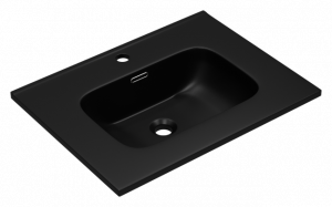 Мебельная раковина CeramaLux 60 9060MMB врезная черная матовая