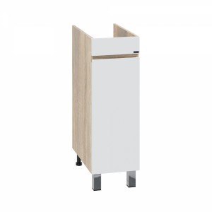 Тумба под раковину над стиральной машиной СаНта Марс 29 1 дверь напольная янтарный