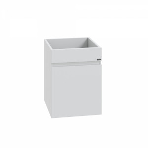 Тумба под раковину над стиральной машиной СаНта Марс 38 1 ящ. подвесная белый
