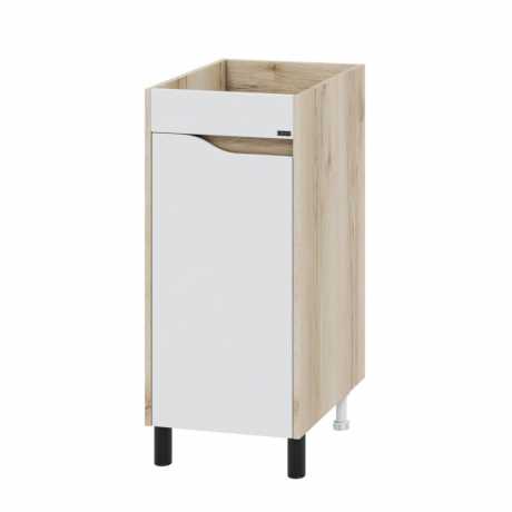 Тумба с раковиной для стиральной машины СаНта Сатурн 38 напольная дуб австрийский