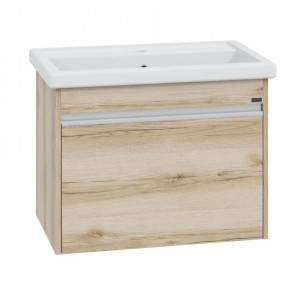 Тумба под раковину СаНта Уран 70 2ящика подвесная дуб австрийский