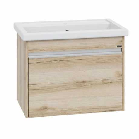 Тумба под раковину СаНта Уран 70 2ящика подвесная дуб австрийский