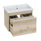 Тумба под раковину СаНта Уран 70 2ящика подвесная дуб австрийский — рис. 2