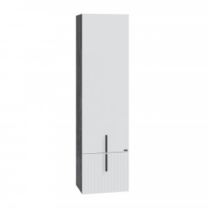 Шкаф-пенал СаНта Юпитер 40 подвесной белый/темный
