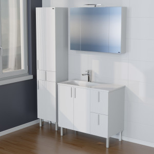 Мебель для ванной СаНта Вега 90 2 ящ напольная белый