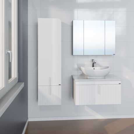 Мебель для ванной СаНта Юпитер 80 2 ящ подвесная белый/светлый