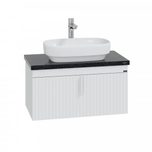 Тумба с раковиной СаНта Юпитер 80 RAL подвесная